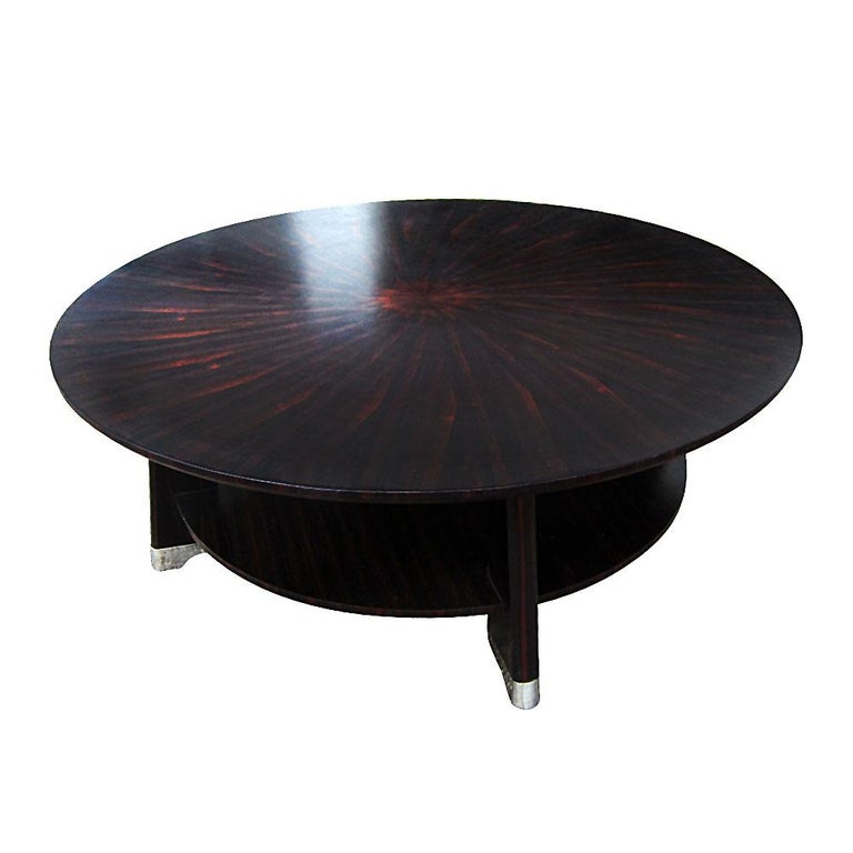 Vintage Round Mahogany Coffee Table By Scott Thomas For At 1stdibs Vintage Round Mahogany Coffee Table By Scott Thomas For