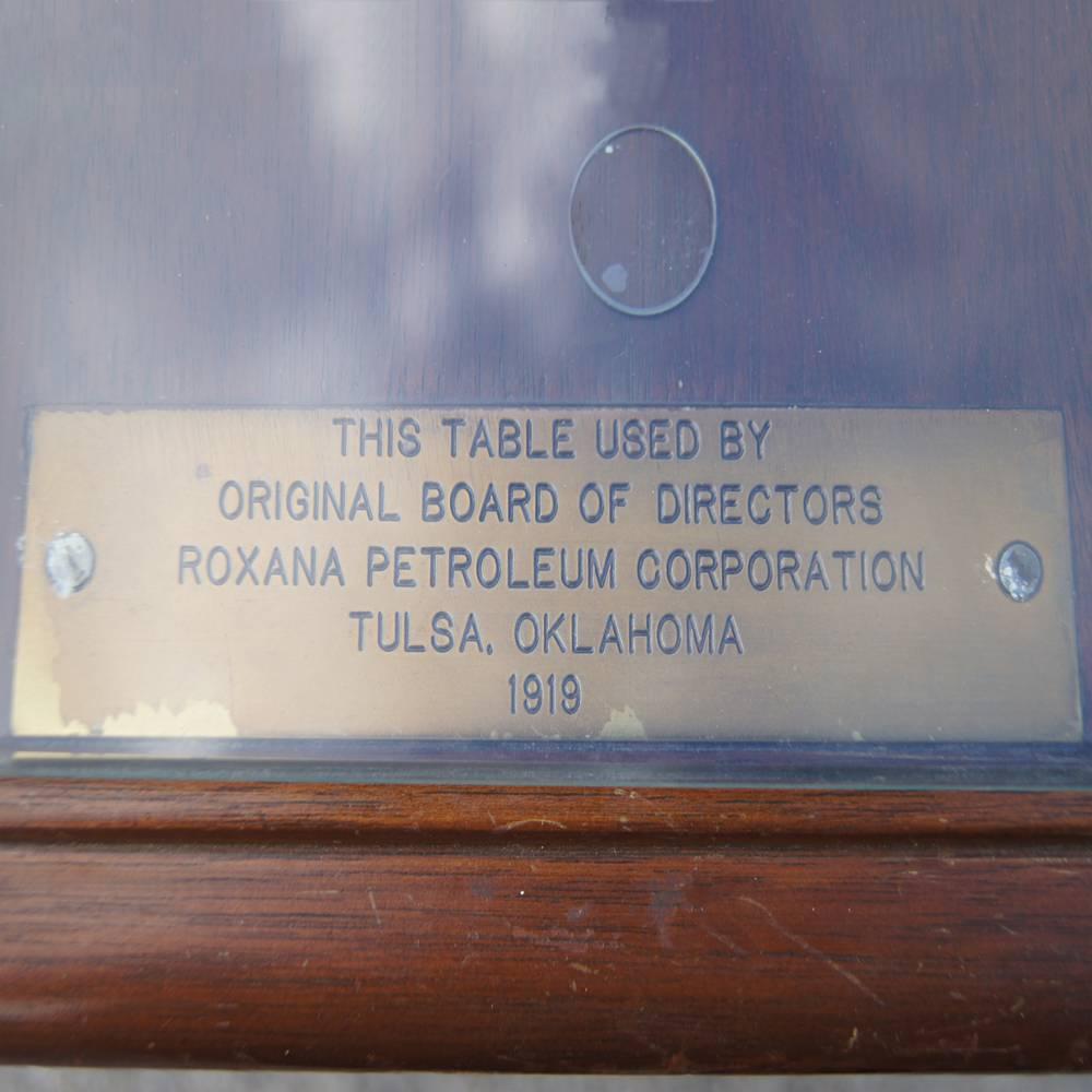 12 FT 1900s Royal Dutch/Shell Group Antique Oak Table   For Sale 1