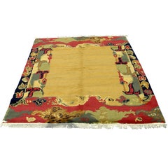 Hand-Knotted Nepalese Wool Rug  
