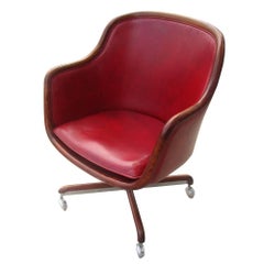 Fauteuil de direction vintage Ward Bennett Brickel du milieu du siècle dernier