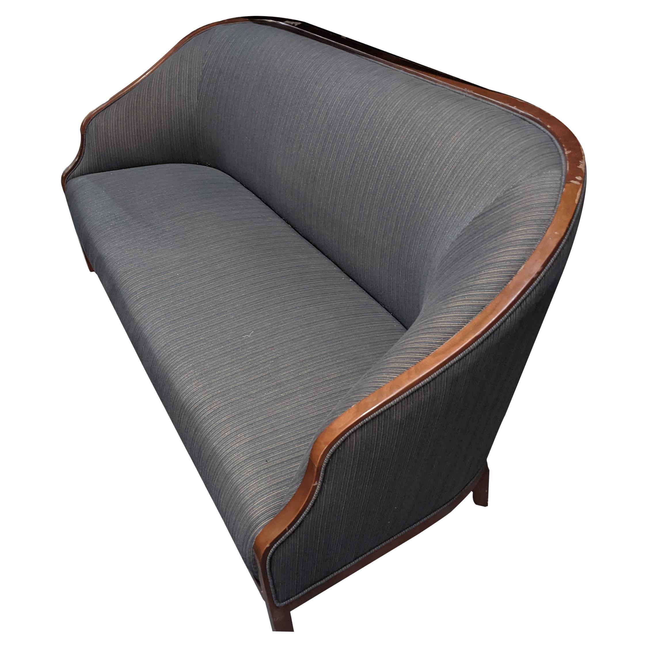 71″ Ward Bennett Regency Style Sofa for Geiger For Sale