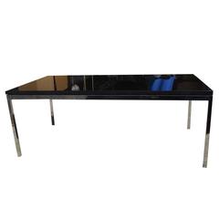 45" Vintage Florence Knoll Coffee Table with Chrome Base and Granite Top