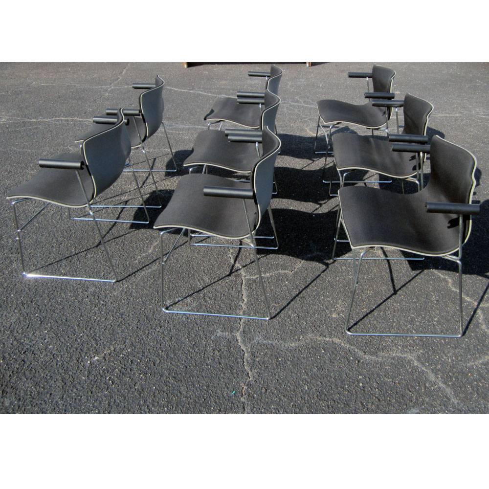 Vintage Set of Six  Handkerchief Armchairs by Vignelli for Knoll For Sale 1