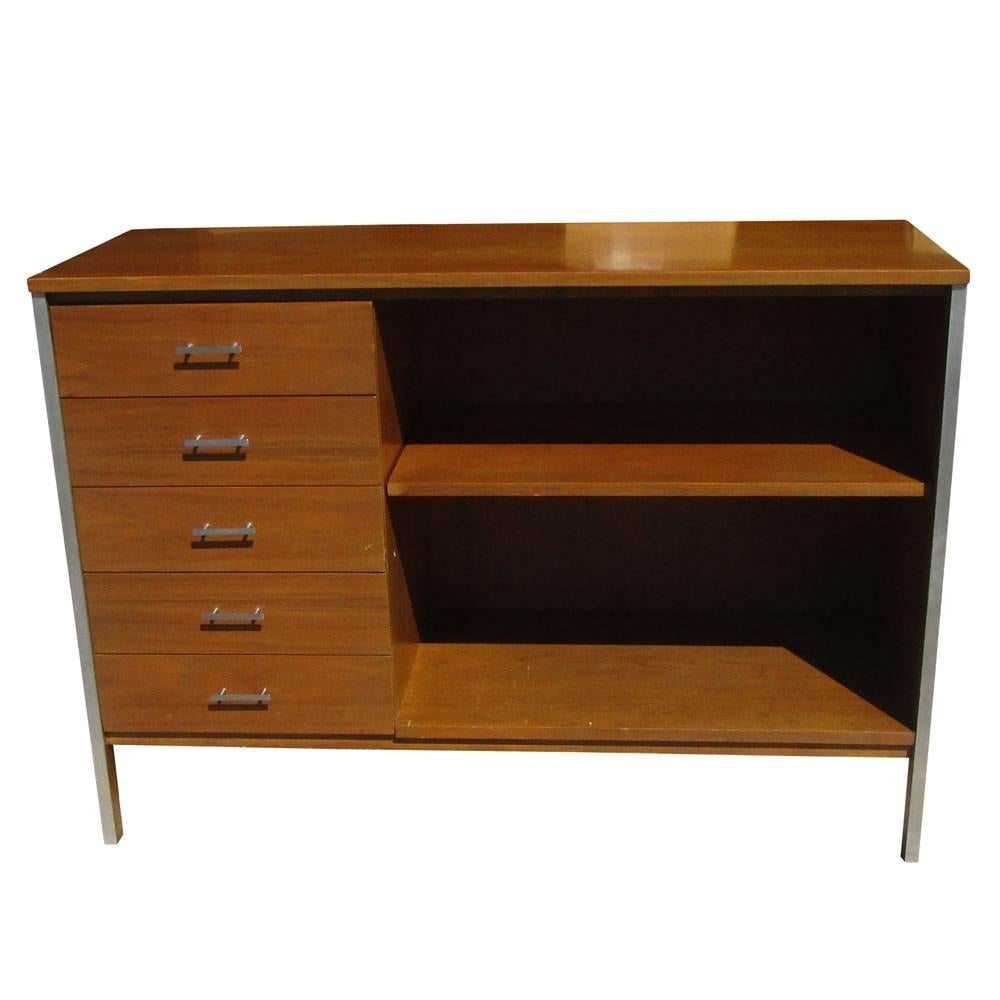 Vintage Paul McCobb storage/shelving unit for Calvin 
Open space with one shelf on the right and five drawers on the left 