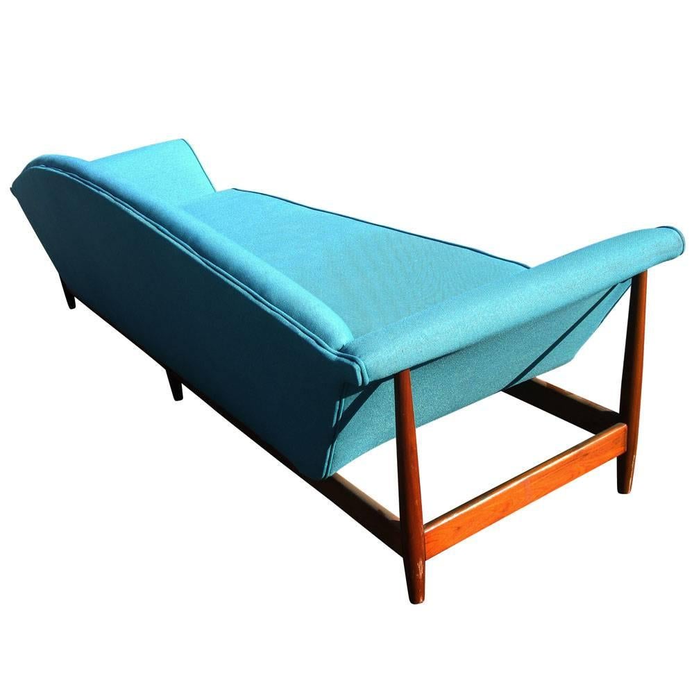 Vintage Midcentury Danish La Gondola Sofa Inspired by Finn Juhl In Good Condition In Pasadena, TX