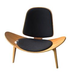 Vintage Midcentury Hans Wegner Skalstol Shell Chair for Carl Hansen