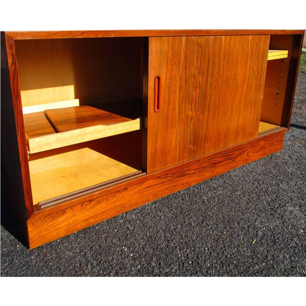 Mid-20th Century Vintage Danish Rosewood bookcase wall unit by Poul Hundevad 