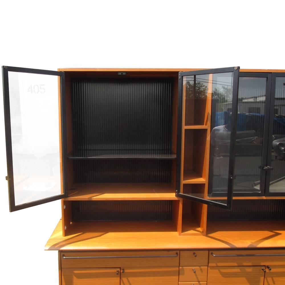 Mid-Century Modern Herman Miller Relay Credenza and Glass Display Hutch by Geoff Hollington SALE