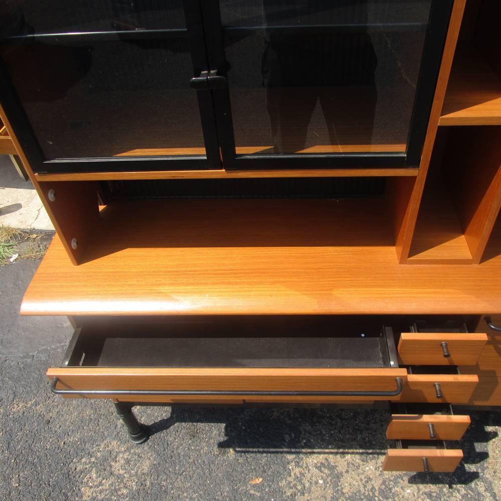 American Herman Miller Relay Credenza and Glass Display Hutch by Geoff Hollington SALE