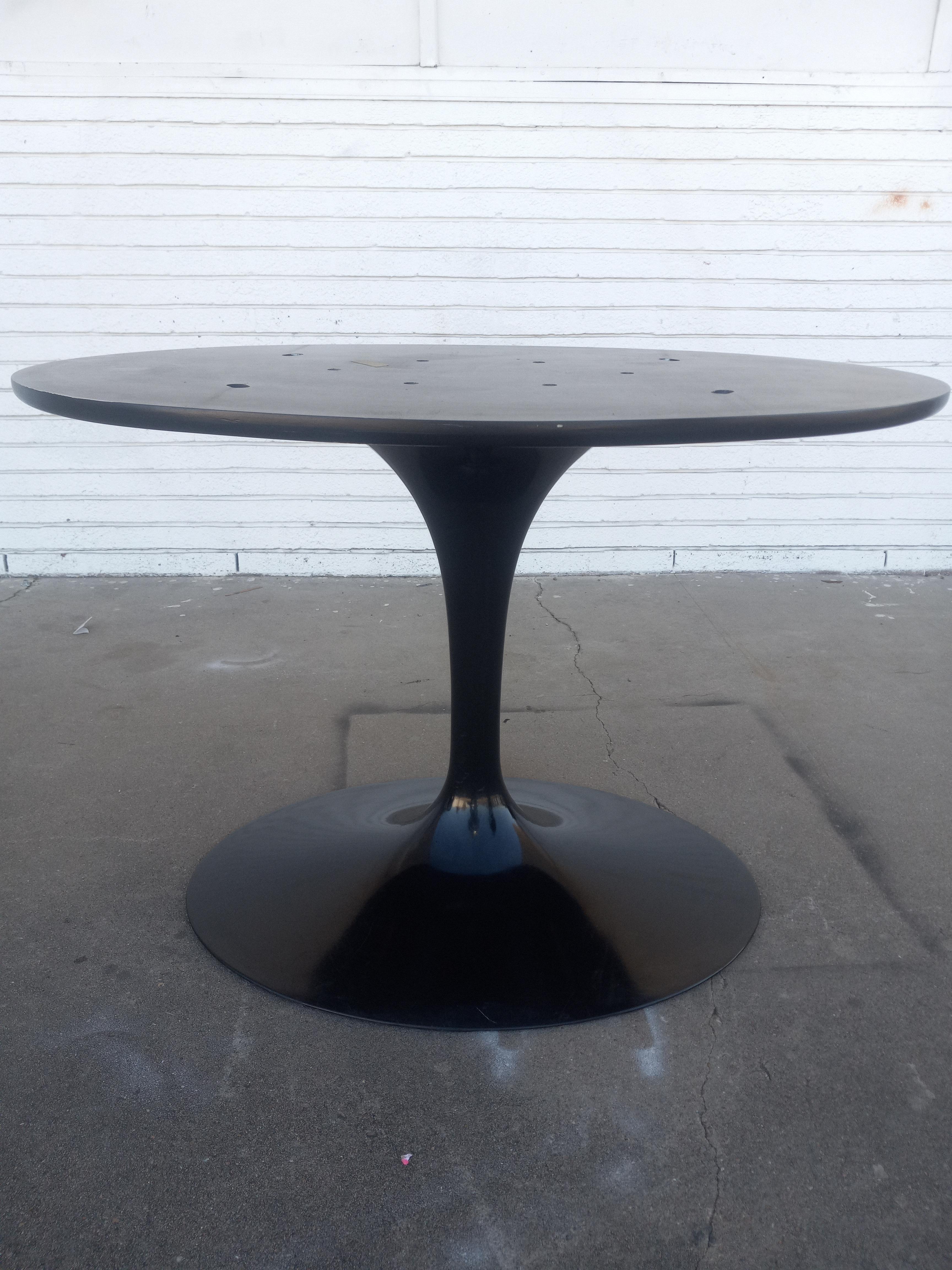 Knoll Saarinen Black Marble top table 78” 3
