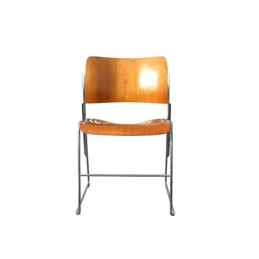 mid century stacking chairs