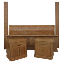 Drexel Heritage Corinthian Elm King Size Sleigh Bed