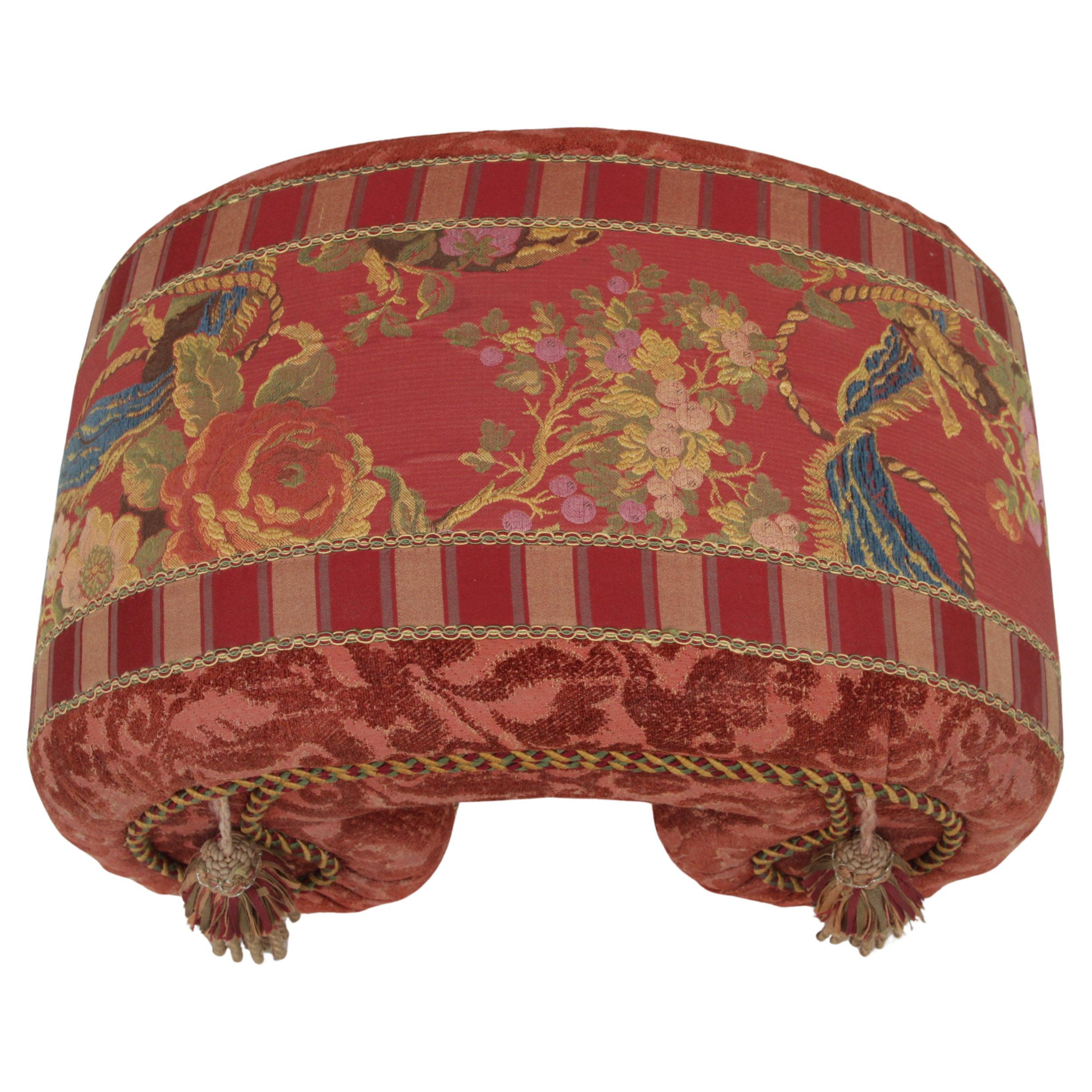 1980s Postmodern Scroll shaped Footstool For Sale