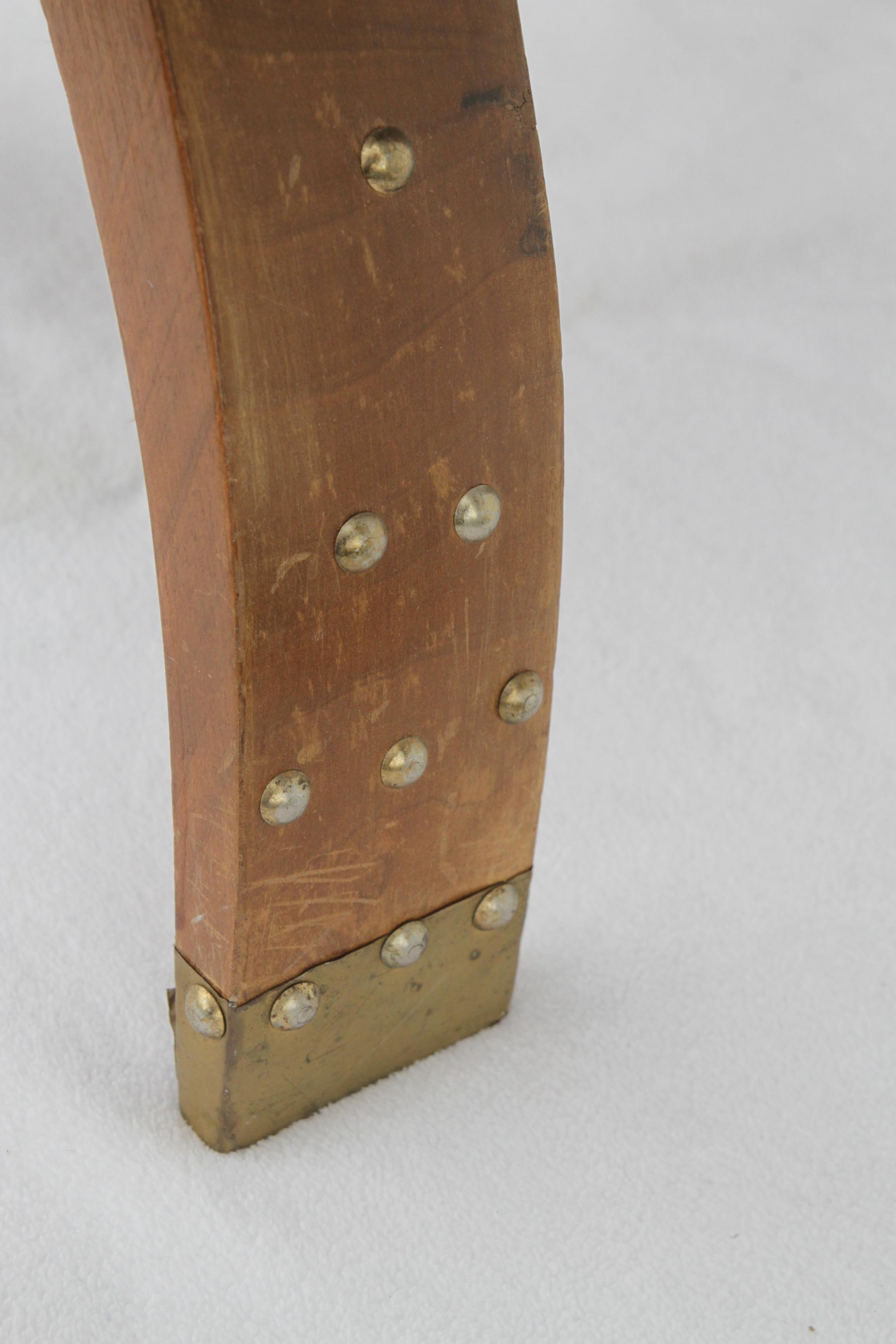 Moroccan Leather Camel Saddle Stool For Sale 1