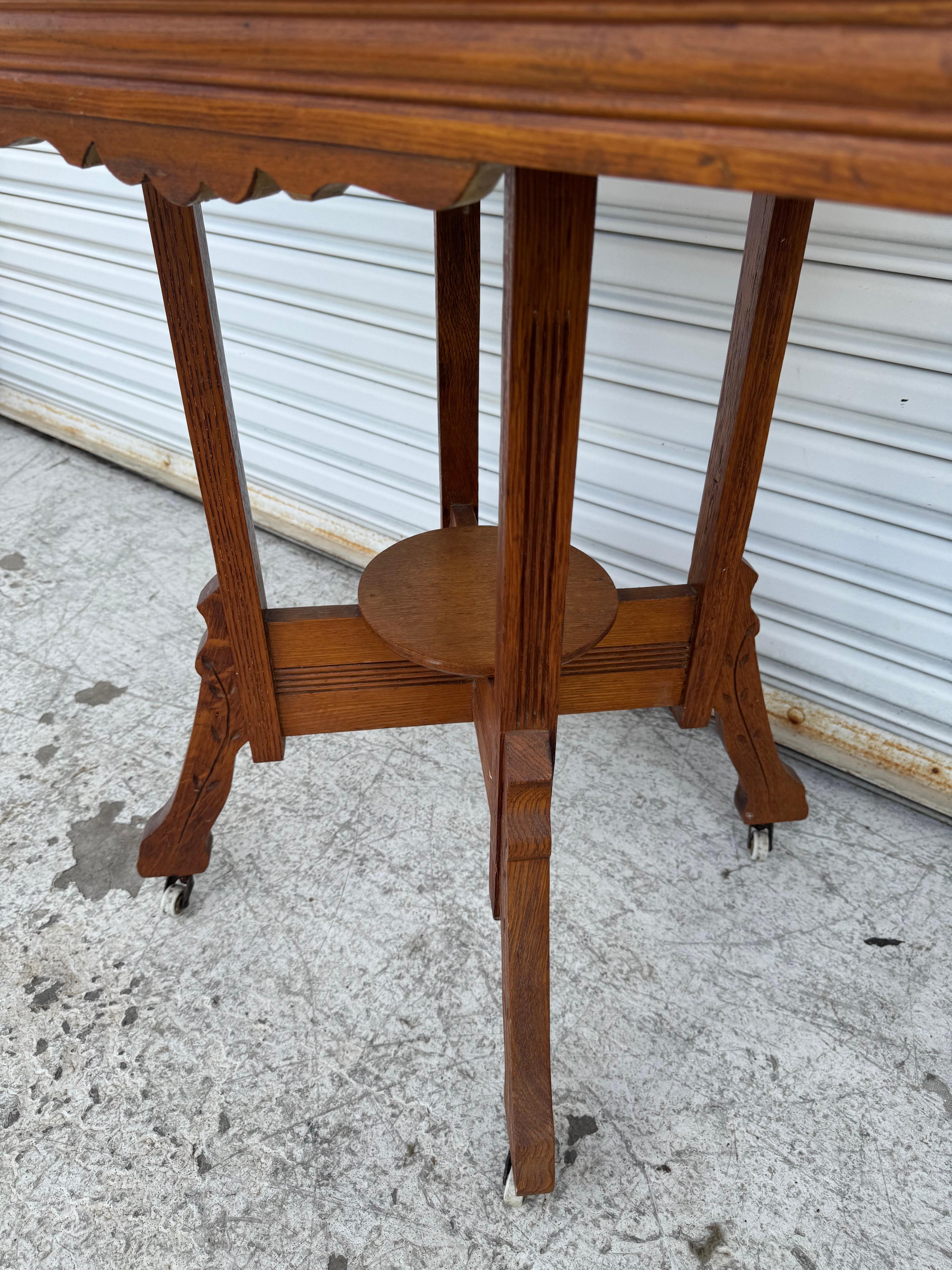 Antique Charles Eastlake Walnut Parlor/Side Table For Sale 2