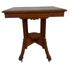 Antique Charles Eastlake Walnut Parlor/Side Table