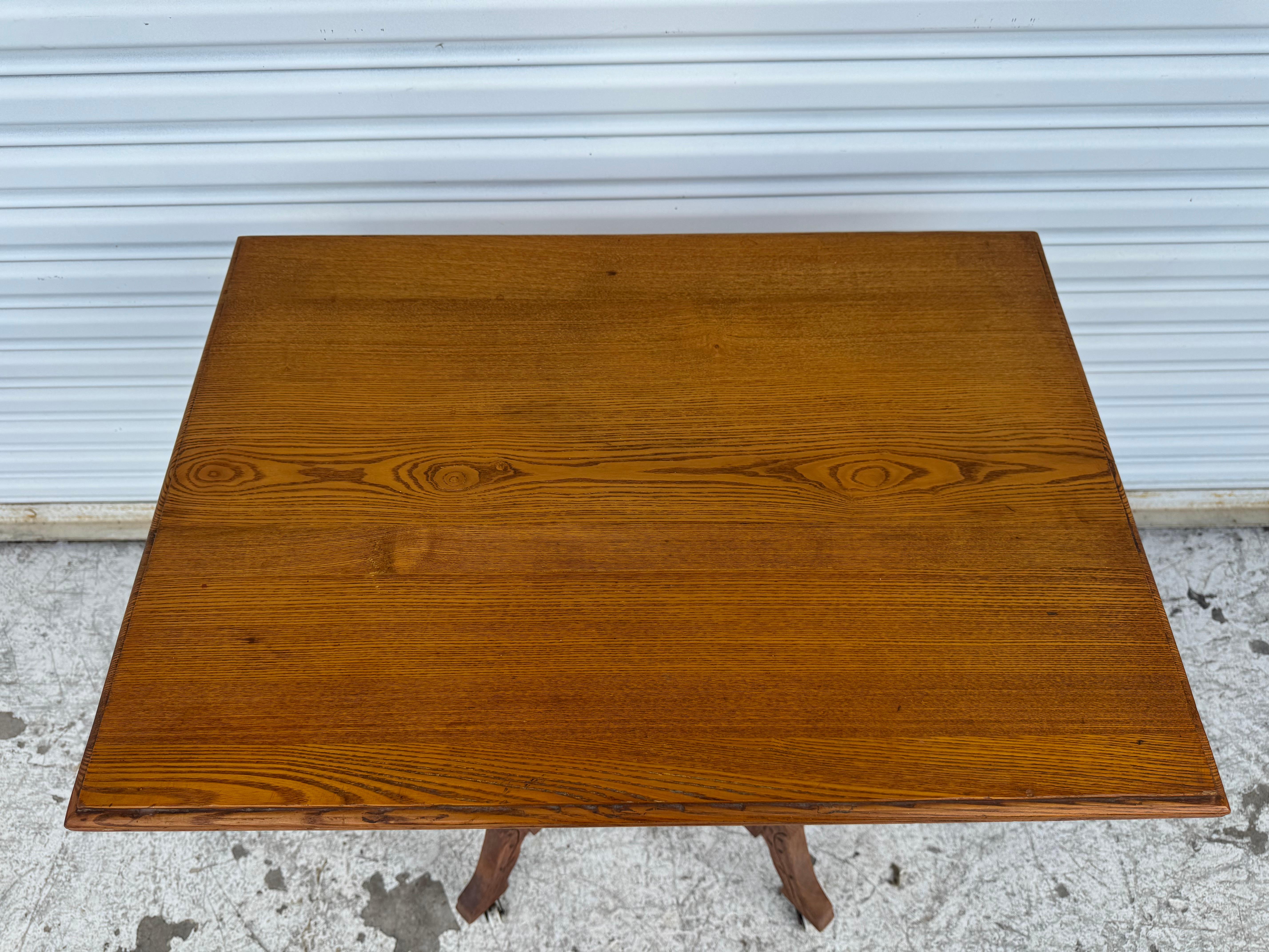 Antique Charles Eastlake Walnut Parlor/Side Table For Sale 1