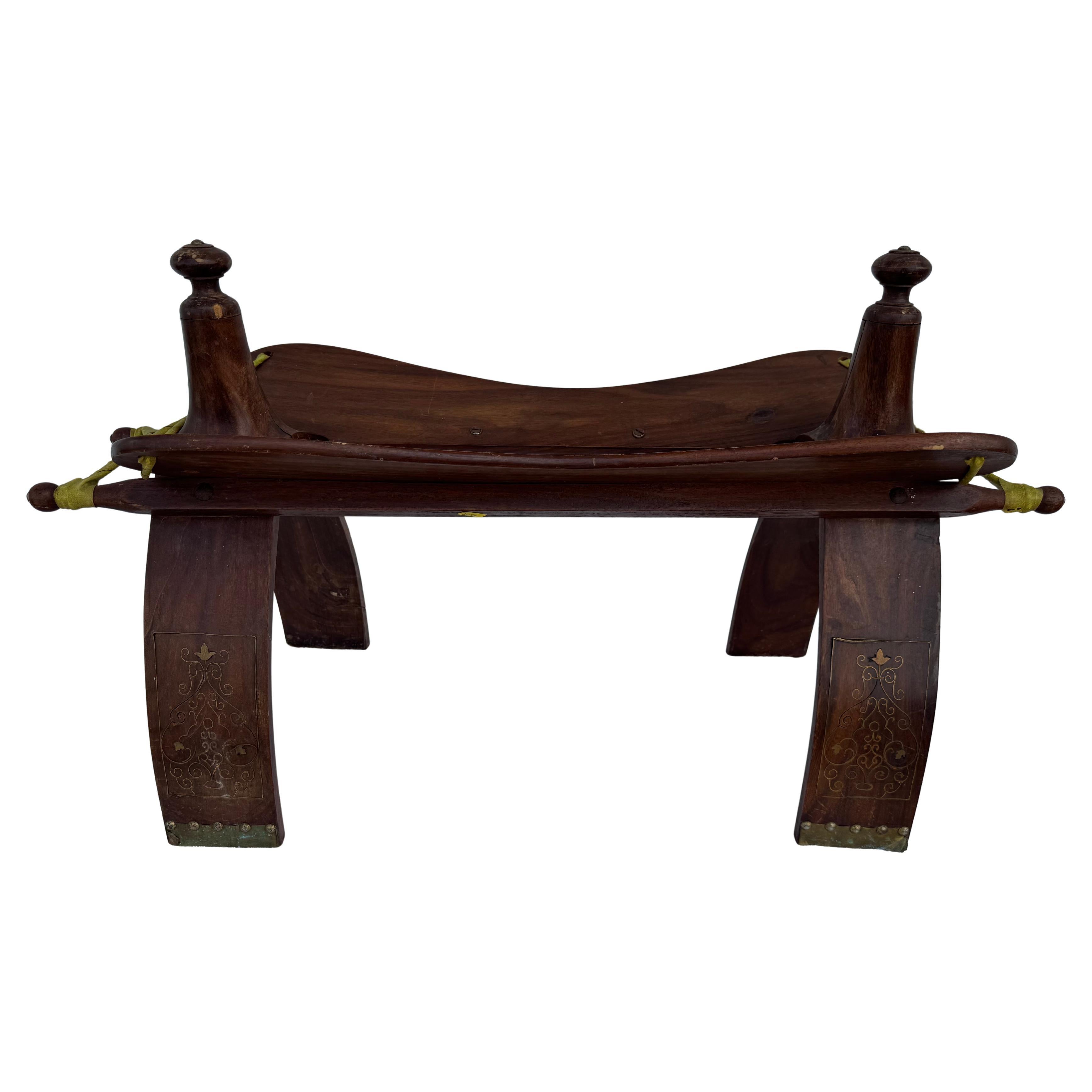 Vintage Moorish Camel Saddle Stool