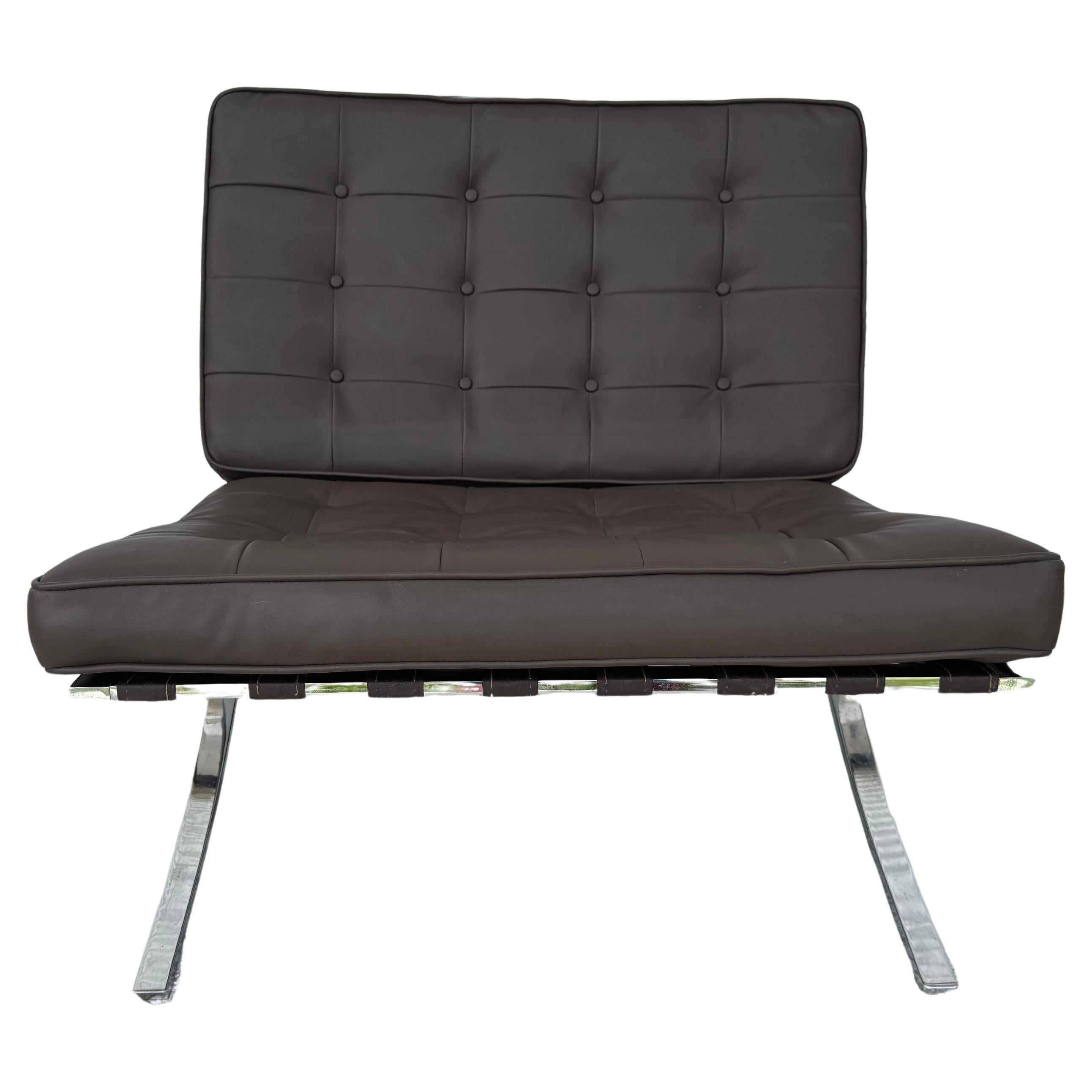 Mies van der Rohe Style Leather Barcelona Chair
