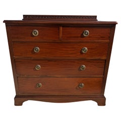 Antique 4 Drawer Walnut Chest