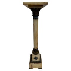 41" Ónice Con Acentos De Bronce Y Esmalte Champleve