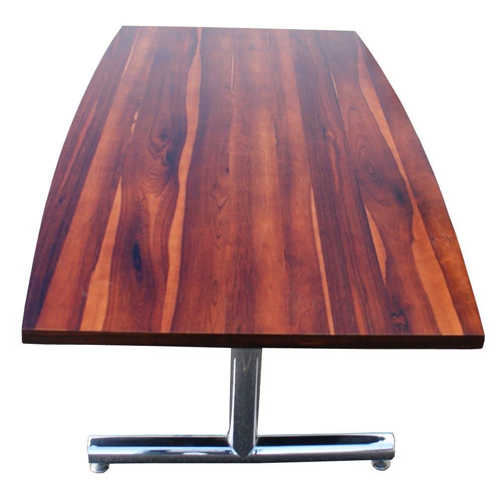 American 6.5FT Pieff Rosewood Chrome Table Desk