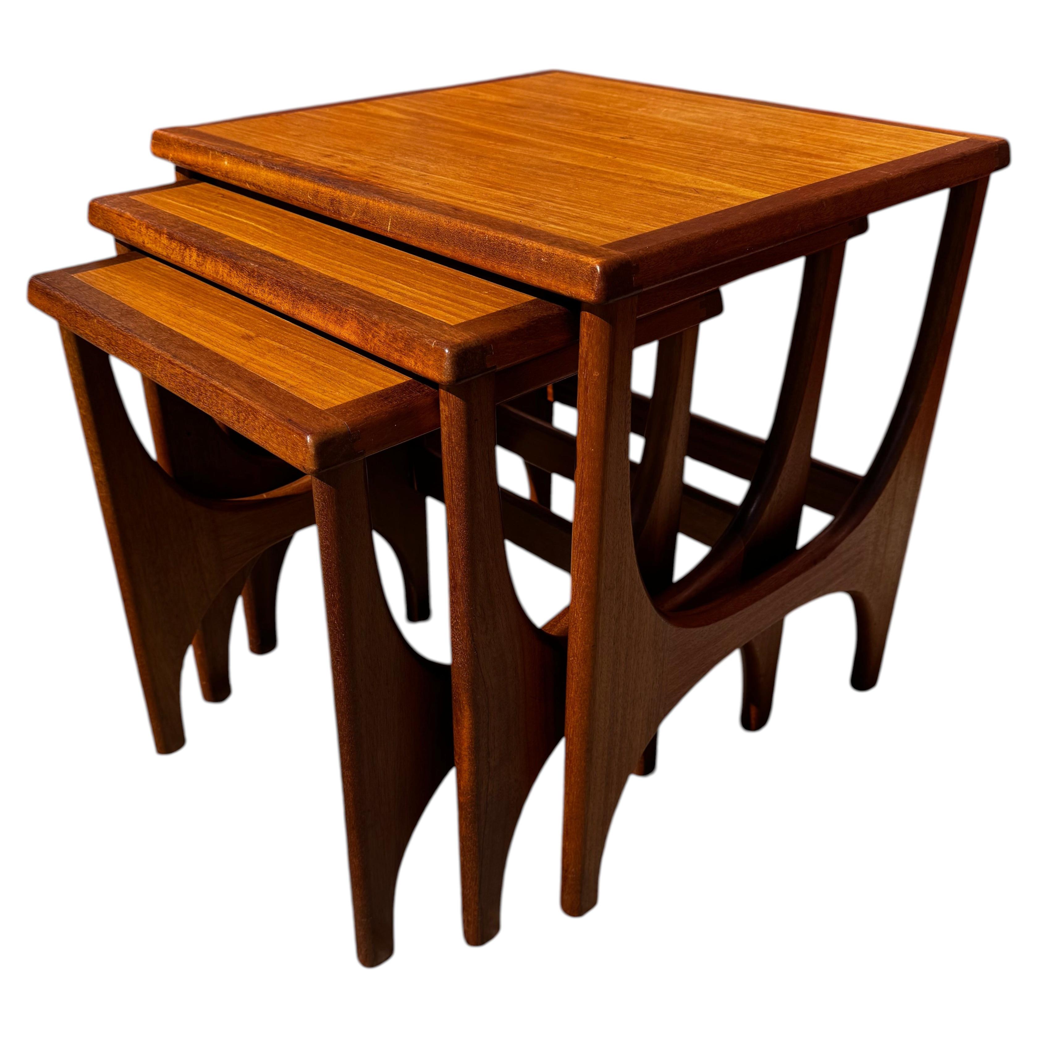 Set of 3 G-Plan Teak Nesting Tables