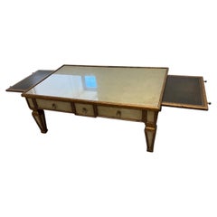 Theodore Alexander Coffee table w glass top