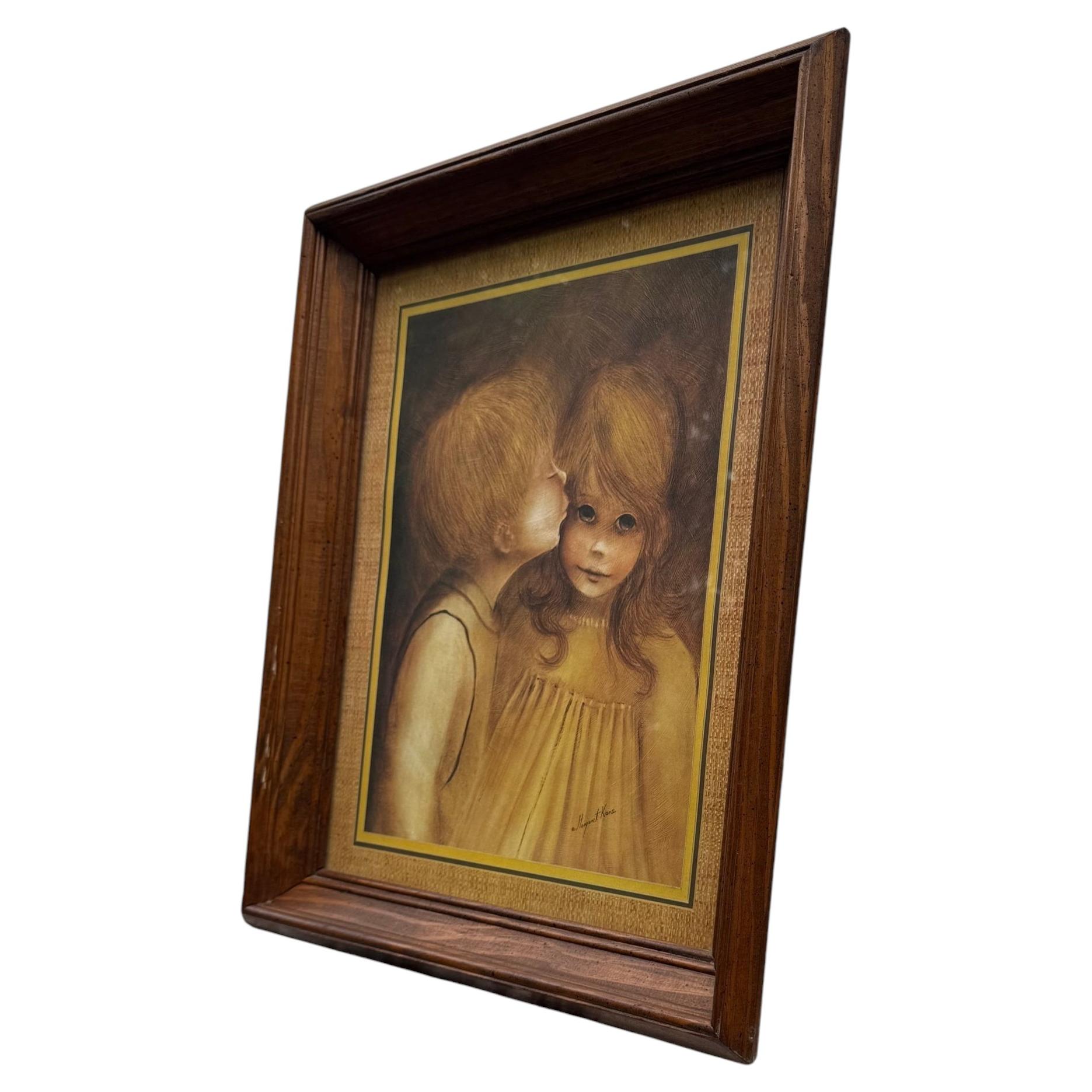 Vintage Margaret Kane little kiss big eyes art print