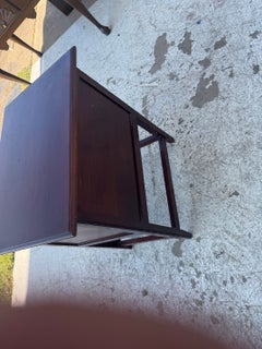 Vintage smoking table w/drop front door