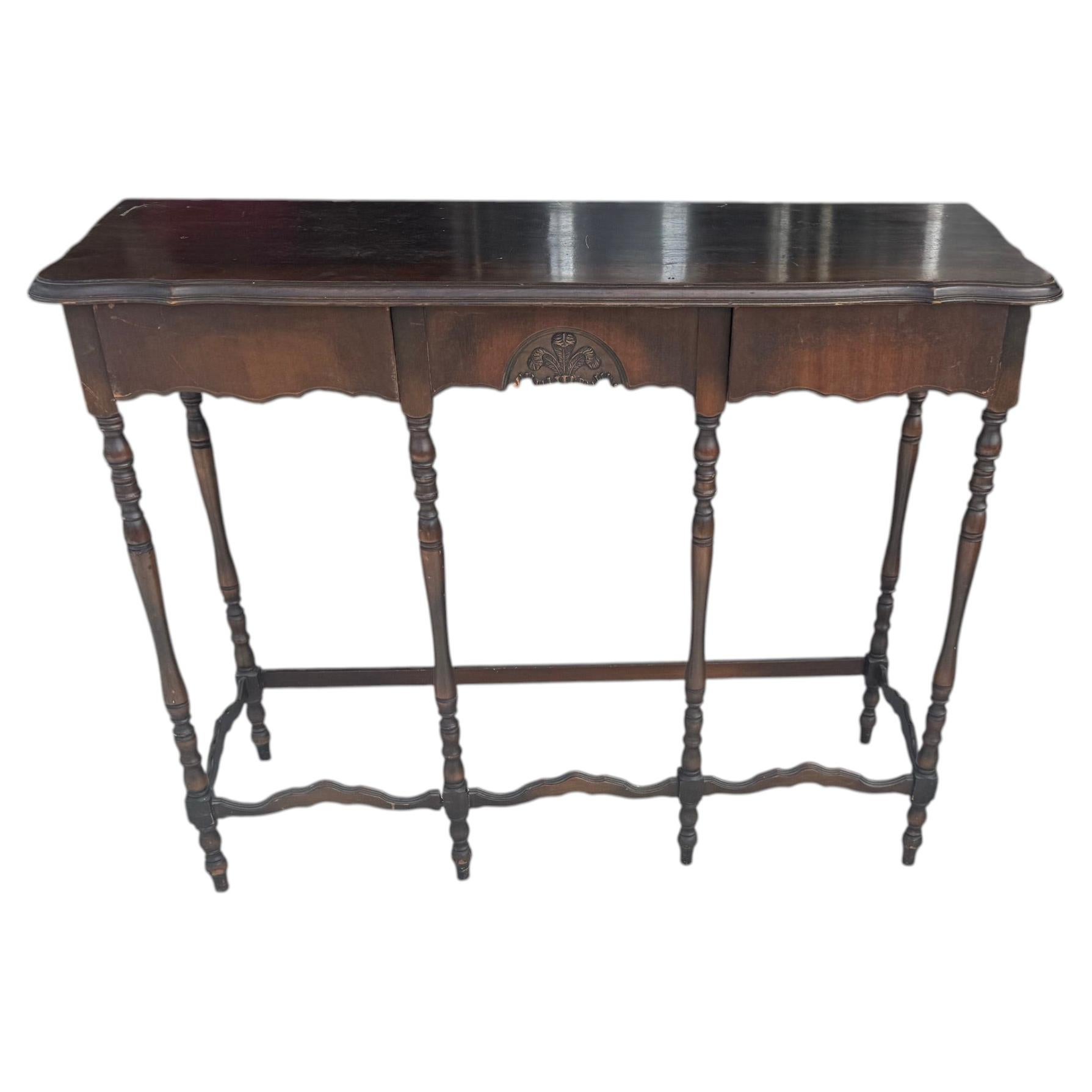 Imperial carved wood console For Sale