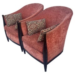 in style Art deco with fluted legs Chairs