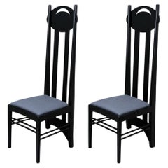 Coppia di sedie Argyle disegnate da Charles R. Mackintosh per Atelier International