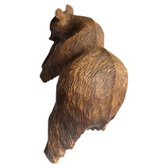 Ainu Bear Kuma w/ Salmon Signed Sugi