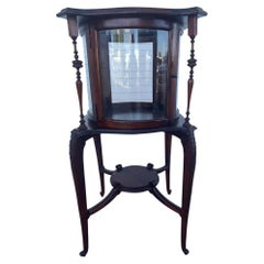 Wood vitrine display cabinet