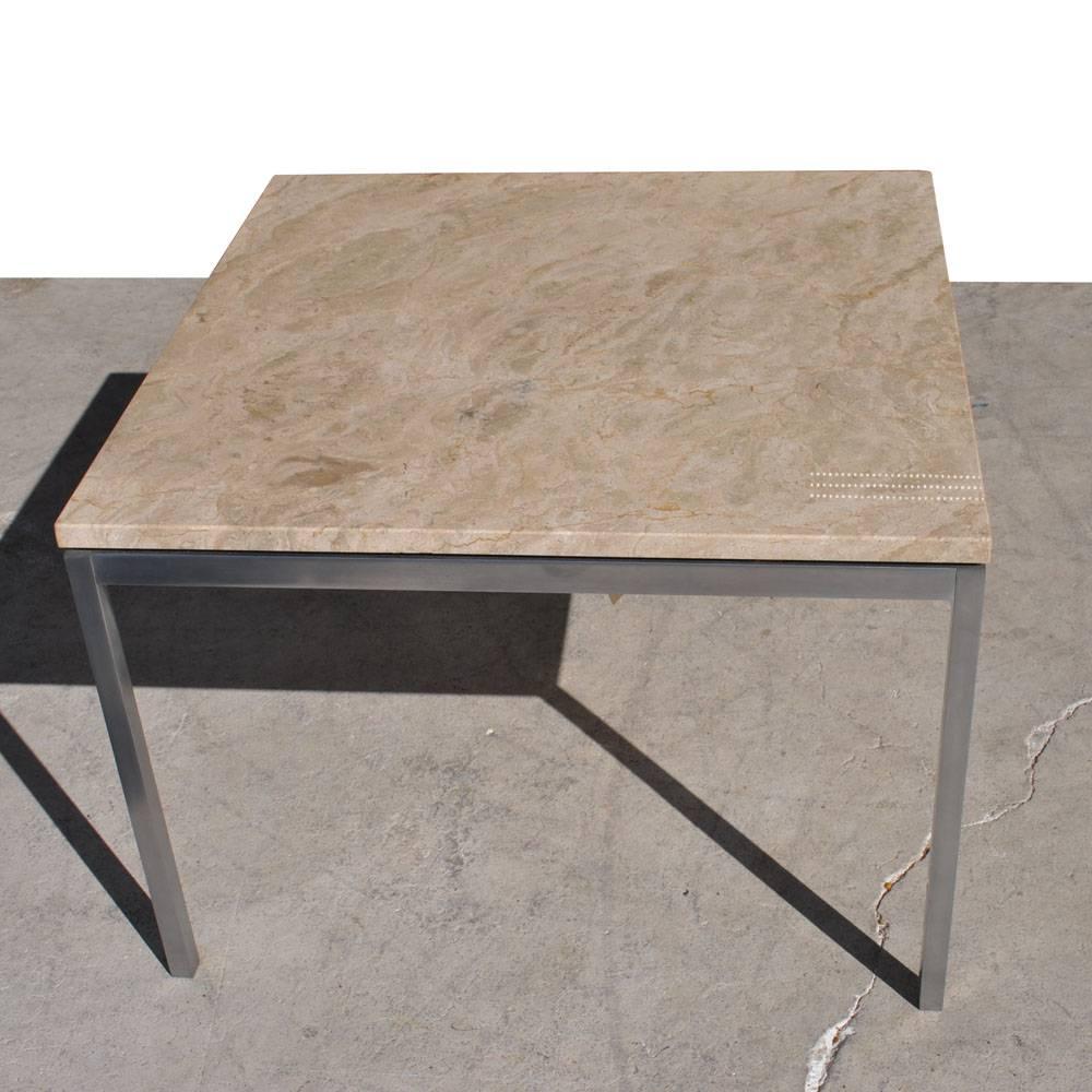 Mid-Century Modern 1 Florence Knoll For Knoll Marble Side End Table