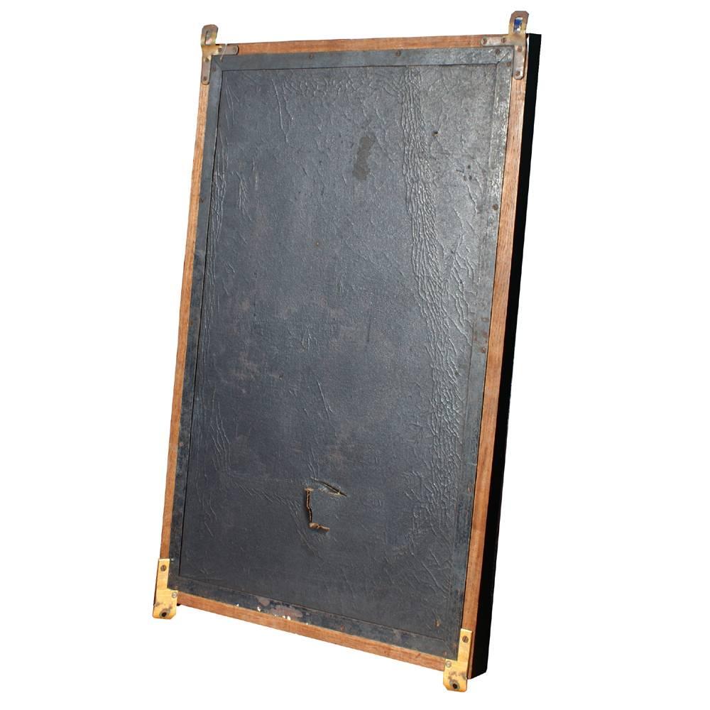 Rare French Brevete LB Wood Brass Trifold Wall Vanity Mirror at 1stDibs ...