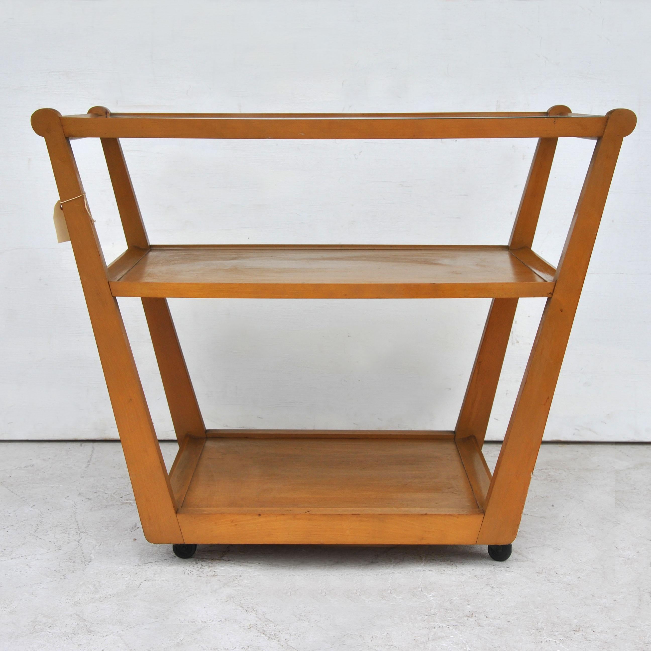 American Edward Wormley for Drexel Precedent Rolling Bar Cart   For Sale