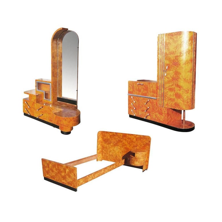 Vintage 1920s 1930s Italian Art Deco Bed