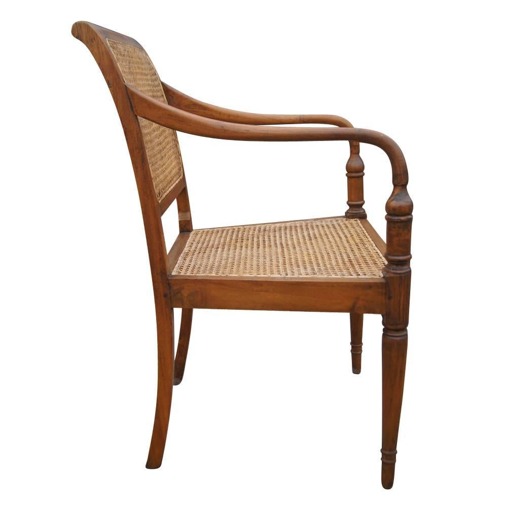Vintage set of four cane armchairs. Beautifully detailed.
   
