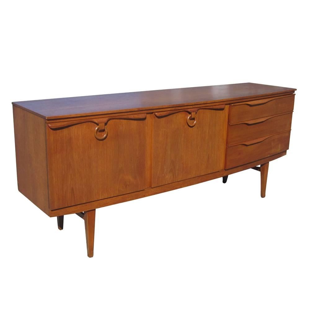 Vintage Danish Style Teak Credenza For Sale