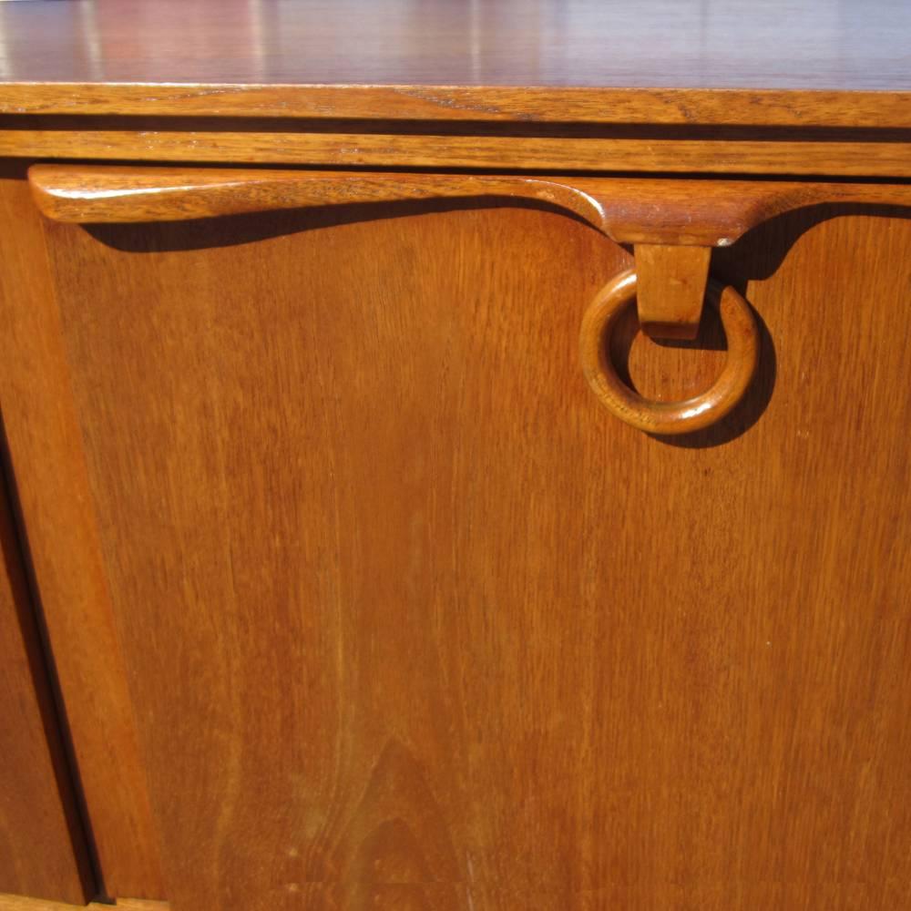 Mid-Century Modern Vintage Danish Style Teak Credenza For Sale