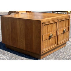 Pair of Plaudit by Drexel Two-Toned Wood Nightstands Side Tables