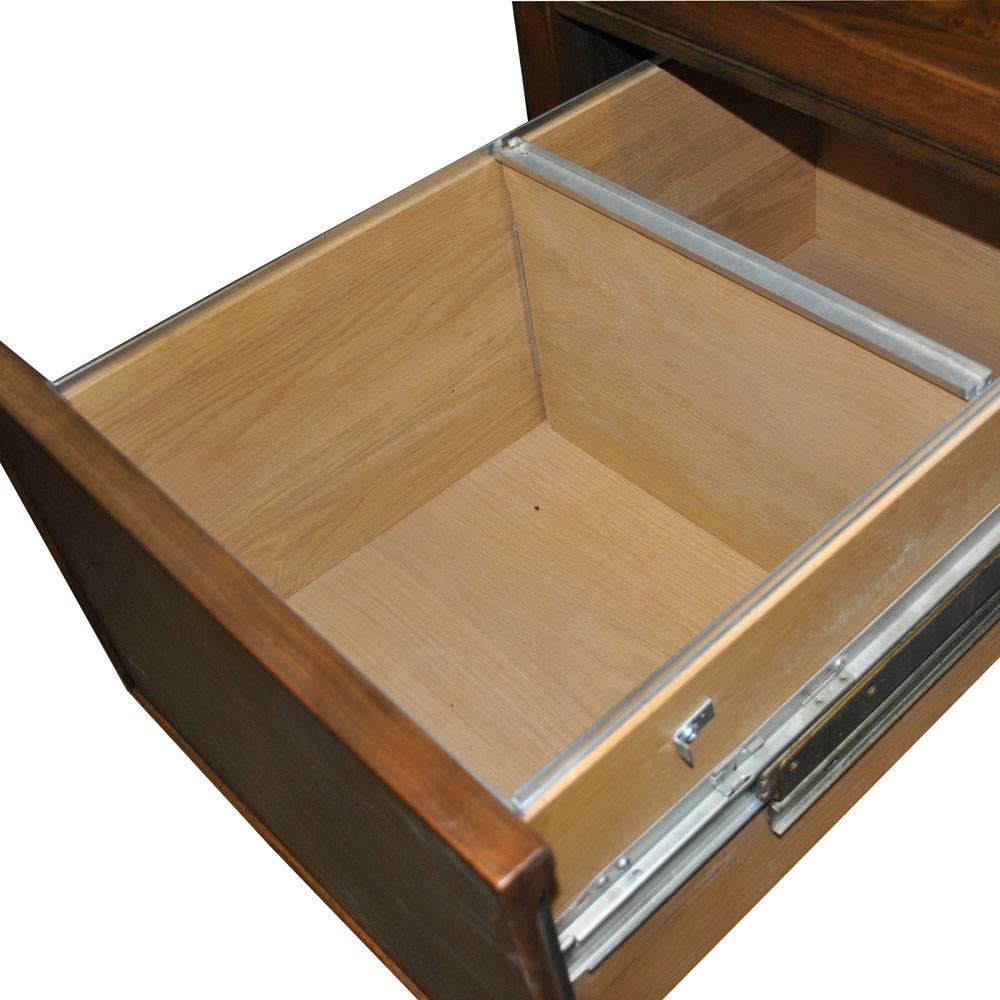 American Vintage Midcentury Stow Davis Walnut Burl Desk