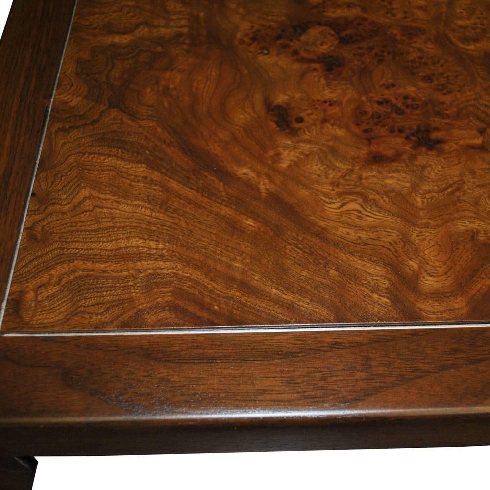 20th Century Vintage Midcentury Stow Davis Walnut Burl Desk
