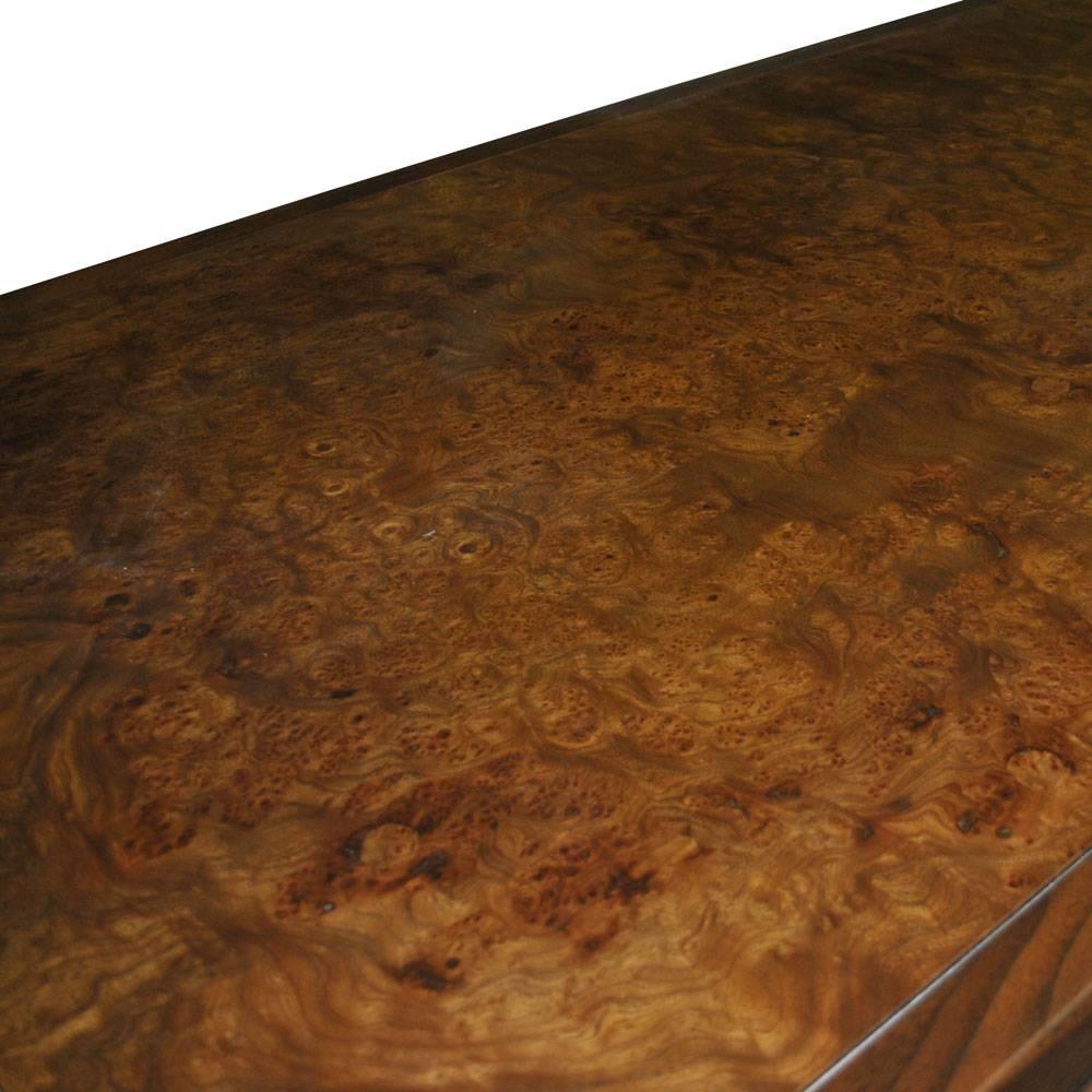 Vintage Midcentury Stow Davis Walnut Burl Desk 1