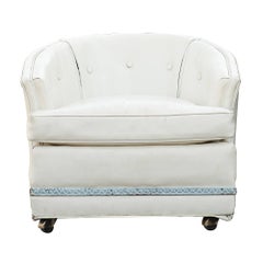 Pair of John Stuart Barrel Lounge Chairs