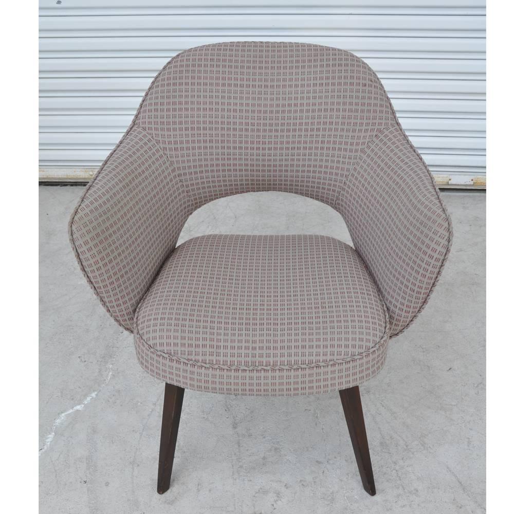 Vintage Mid-century Early Saarinen Executive Armchair Wood 10 Available In Good Condition In Pasadena, TX