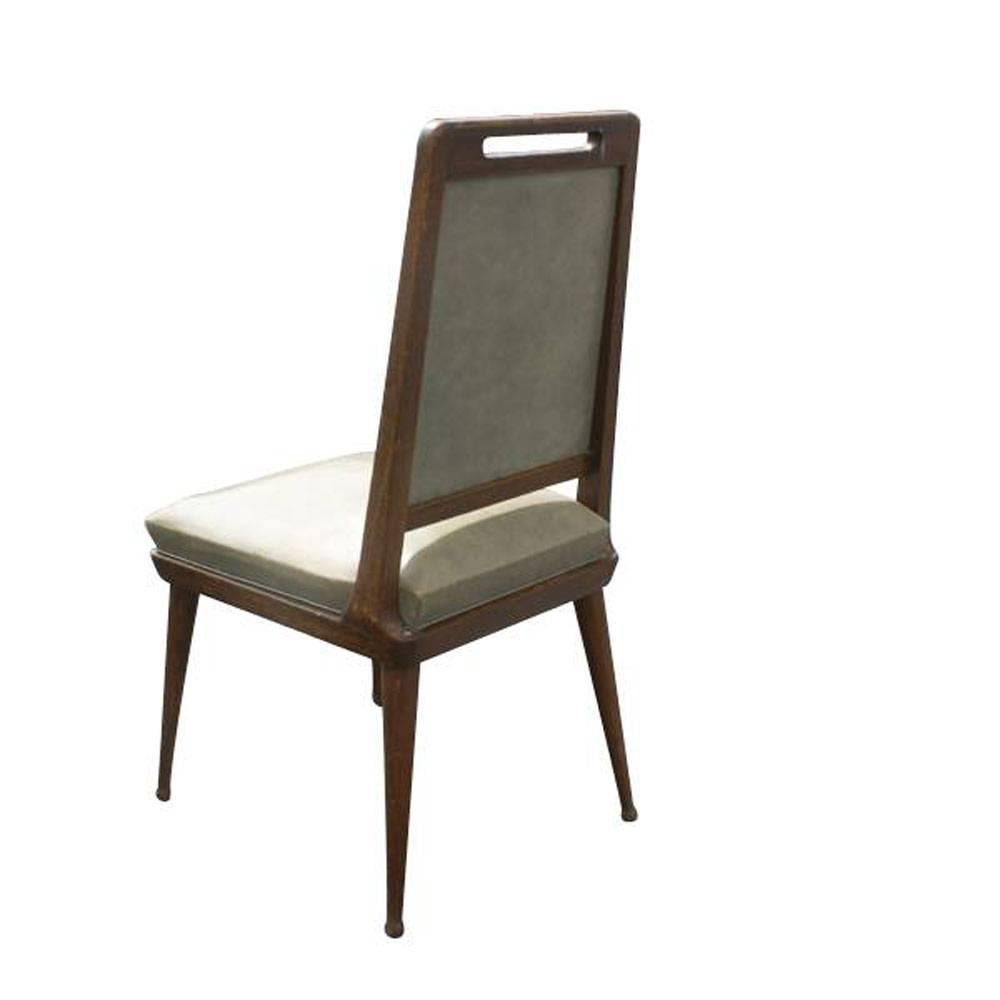 Mid-Century Modern 6 Italian Mid Century Dining Chairs   For Sale