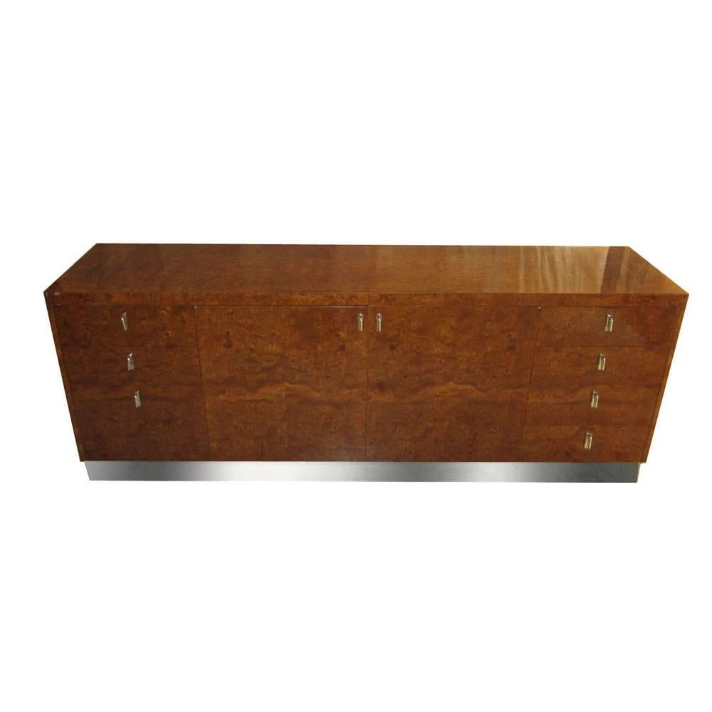 Eppinger Burled Wood Executive Credenza  For Sale